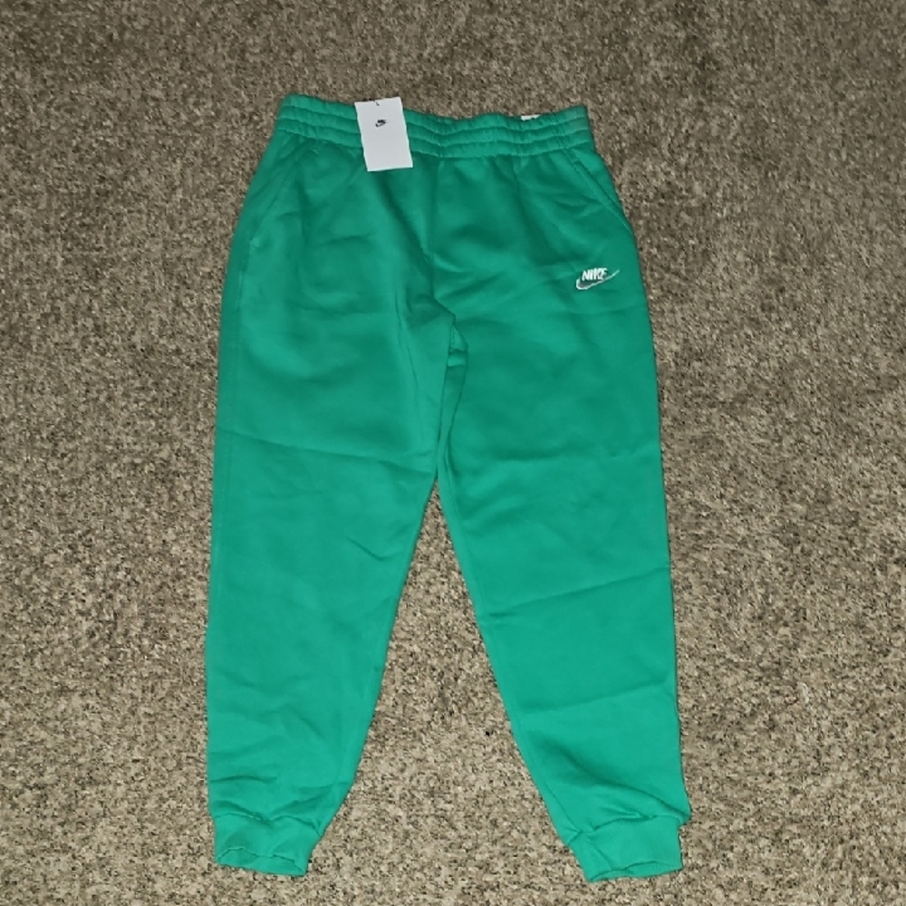 Nike Youth Kids X-Large Sweatpant Joggers!! Green And White- Unisex